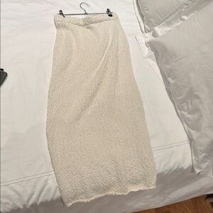Knit Cream  Skirt